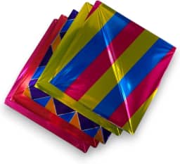 Kit Pipa Pacote 20 Raia Flechinha Laminada Estampas Mistas 34x34 Bambu X Fibra