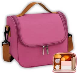 Bolsa Térmica Lancheira Com Alça Transversal Para Marmitas e Lanches - Porta Refeições Moderno e Compacto de Trabalho Passeios e Academia Fitness