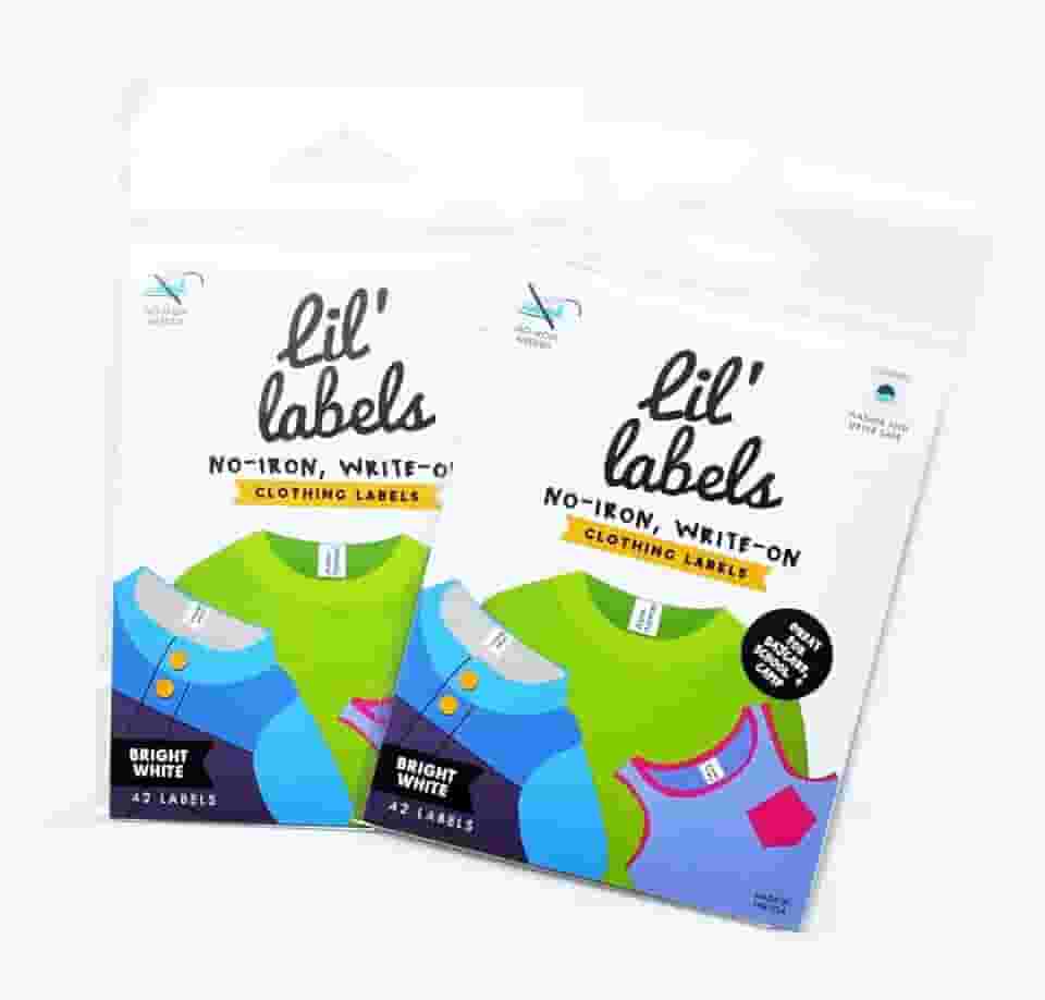 Roupas, escrever no nome, não passar a ferro, pode ir à máquina de lavar e secar, crianças para creche e escola, além de 2 brindes, conjunto de 2