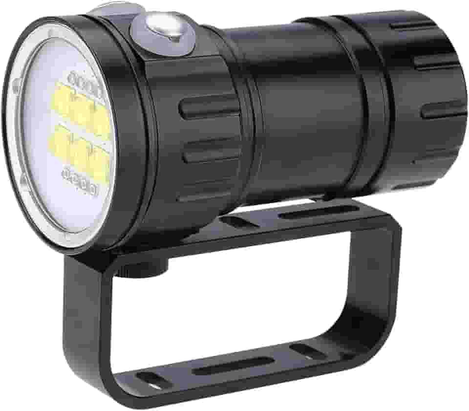 Luz De Mergulho Camrusic, Lanterna De Mergulho 28800 Lúmen Ipx8 à Prova Dwaterproof água Luzes De Mergulho 500 M 7 Modos Lanterna Subaquática De ângulo De Feixe Largo De 120 Graus Para Mergulho Ao Ar
