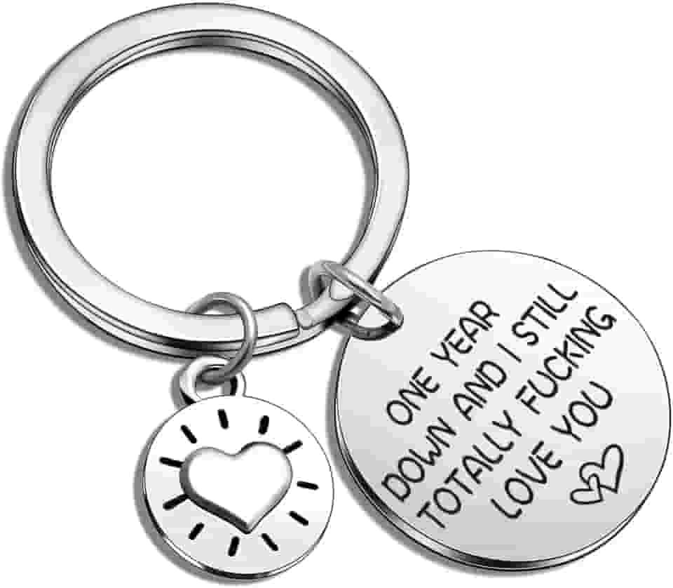 ASANHAO Chaveiro de namorada presentes românticos para ela ele presentes de dia do cônjuge para esposa joias chaveiro noiva para ser