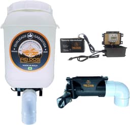 Alimentador Automático com Reservatório de Ração de 25 Litros, Programável via Timer Convencional 12V para uso com Bateria 12V, Ideal para Cachorro Cavalo Bovino Ovelha Porco Galinha Pato Peixe