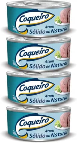 Atum Coqueiro Sólido ao Natural 4 Ltas 170g
