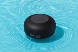 Caixa de Som Bluetooth Portátil à Prova D'Água, Mini Alto-Falante com Ventosa para Banho, Piscina e Praia (preto)
