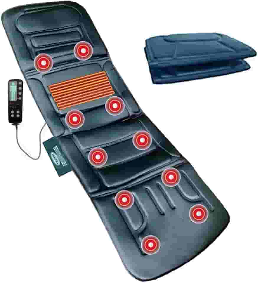 Esteira Massageadora c/ 10 Motores e Aquecimento, Bioland, PRETO