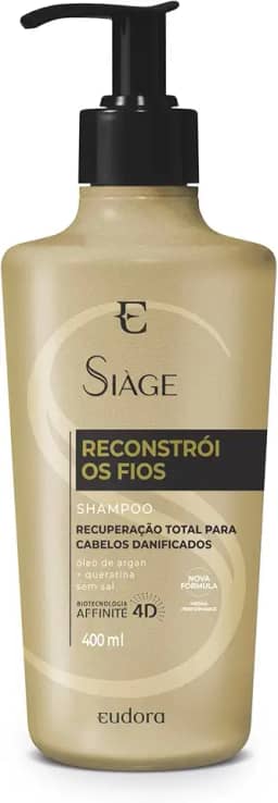 EUDORA SIÀGE SHAMPOO RECONSTRÓI OS FIOS 400ML