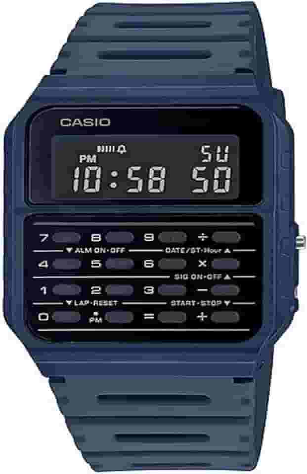 Relógio Casio Vintage Calculadora CA-53WF-2BDF Azul