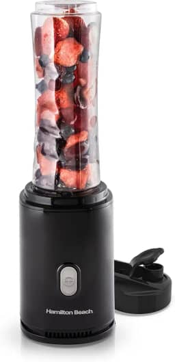 Liquidificador Individual, Preto, Dois Copos, Personal Blender 110v, Hamilton Beach
