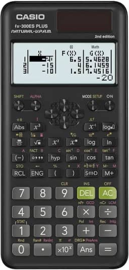 Casio Calculadora científica padrão FX-300ESplus2 2ª edição, preto