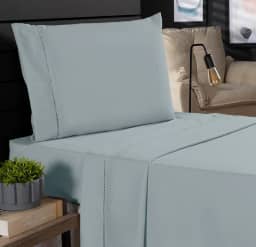 Jogo de Cama Classic Solteiro Percal 400 Fios Ponto Palito 03 Peças, Antiácaro, Anti-pilling com Toque Macio - Dublin