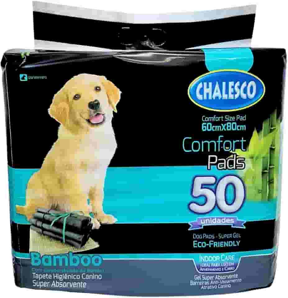 Chalesco Tapete Higiênico Para Cães Confort Bamboo 50 Unidades
