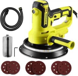 Lixadeira de Parede Teto 900W 220V Profissional Elétrica Drywall 2100RPM com luz LED Velocidade Ajustável Função De Coleta De Pó A Vácuo