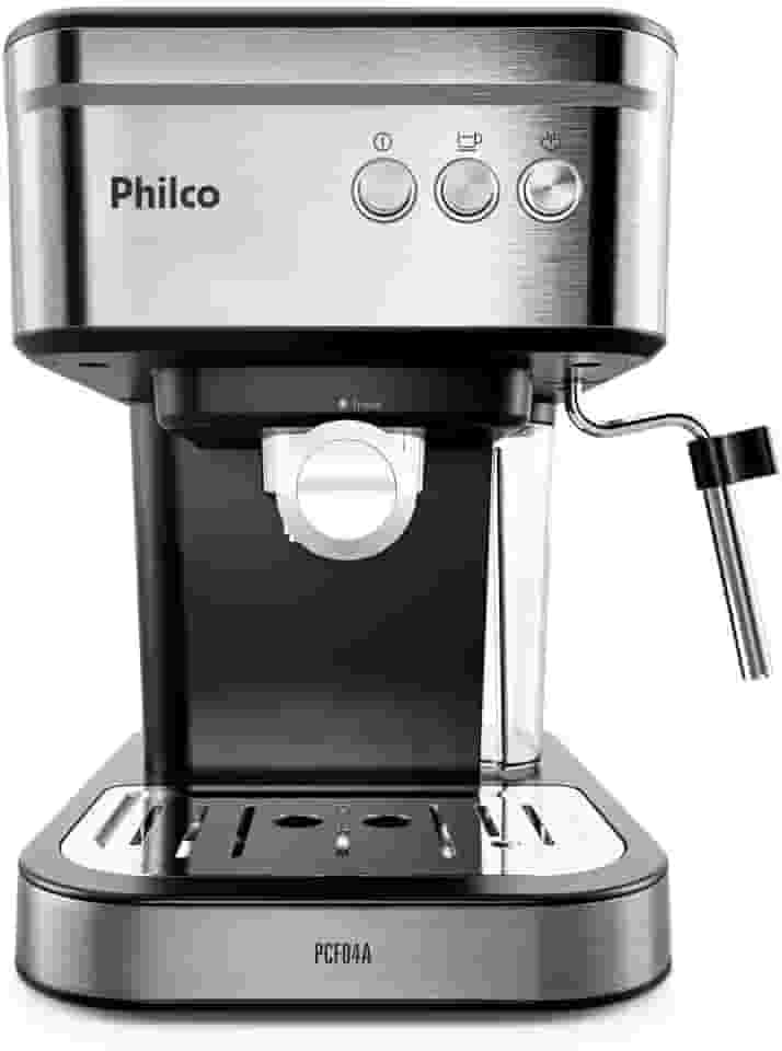 Cafeteira Expresso Philco 1,2L 20 Bar 950W Pressão de 20bar Saída de vapor PCF04A 220V