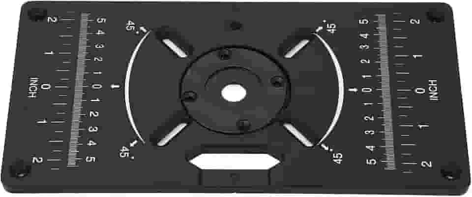 Placa de inserção mesa tupia, placa de flip tupia de liga de alumínio, placa de flip máquina de corte robusta, placa de inserção tupia para marcenaria