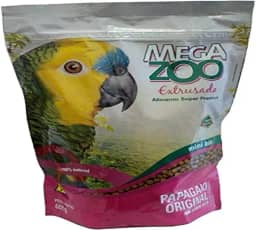 Ração Extrusada Megazoo para Papagaio Mini 600g