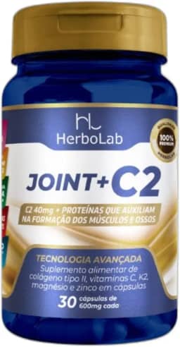 Joint+c2 - Colágeno Tipo 2 vitamina K, C, Magnésio, Zinco