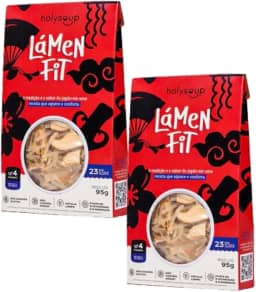 2 UND SOPA DE MACARRÃO ORIENTAL LÁMEN FIT SEM GLÚTEN HOLYSOUP 95G