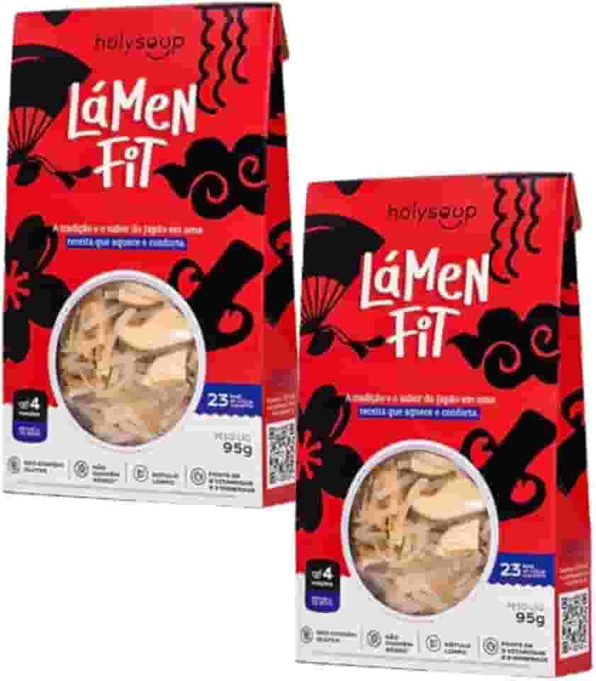 2 UND SOPA DE MACARRÃO ORIENTAL LÁMEN FIT SEM GLÚTEN HOLYSOUP 95G