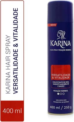 Karina Hair Spray Fixador 400 Ml Normal Grande Roxo