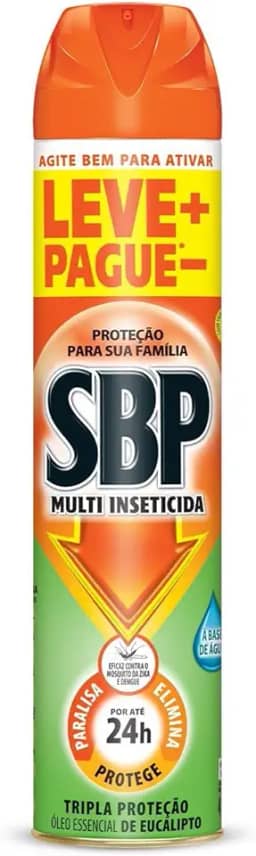 SBP Inseticida Aerossol Com Óleo De Eucalipto 450 Ml