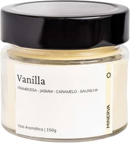 MINERVA - Vela Aromatica Perfumada Aroma de VANILLA BAUNILHA - 150g