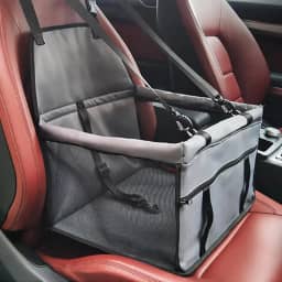 Cadeirinha De Cachorro Gato Para Carro Capa Protetora Assento Banco Traseiro Carro Cinza