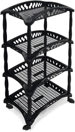 Organizador Vertical Quadruplo Fruteira Preta Arqplast