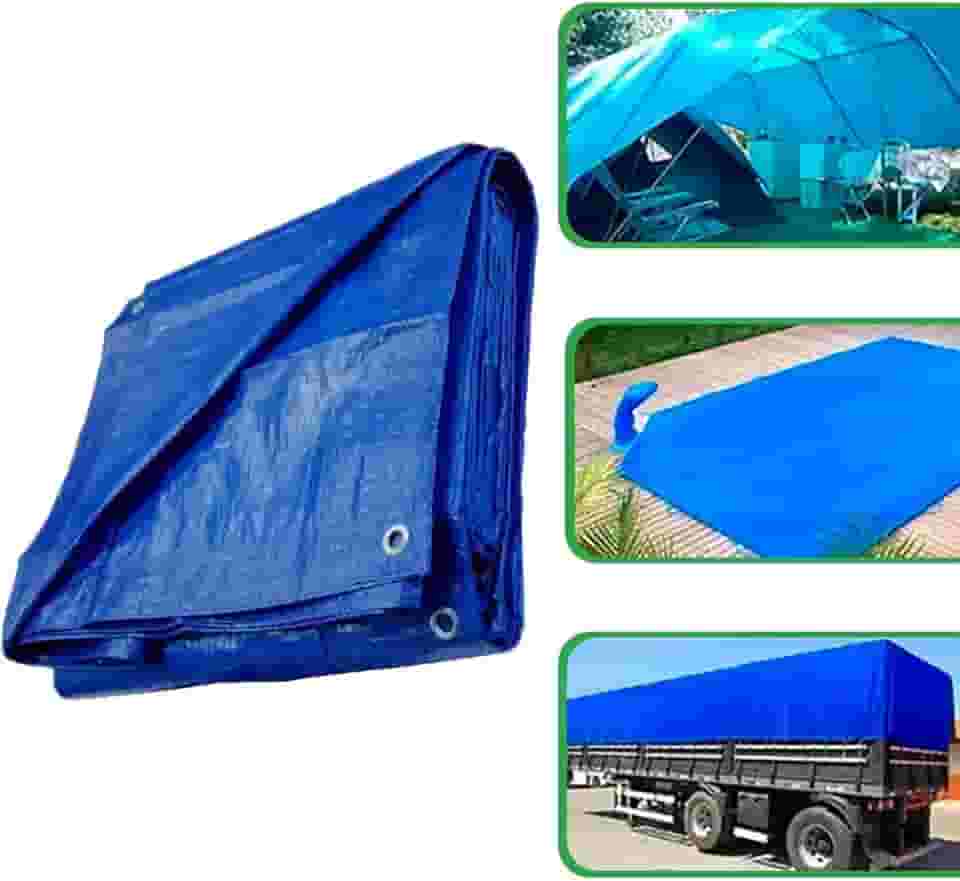 Lona Reforçada Polietileno Impermeável 100 Micras - 5x3m