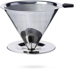 Coador de Café Reutilizável em Aço Inox 102 - Sem Papel Peneira Prática e Durável - Produto Premium
