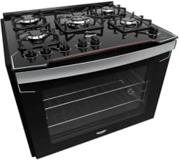 Fogão De Embutir Dako 5 Bocas Diplomata Preto - Bivolt