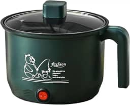 YWJLQH Panela elétrica pequena para arroz, antiaderente, multiuso, com cabo anti-queimadura, para fazer sopa, macarrão, fritar, massa, ovos, bife, Só Pote