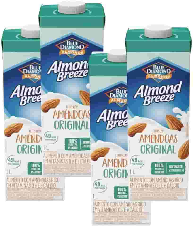 Leite de Amêndoas Original Sem Lactose Almond Breeze 4 litros