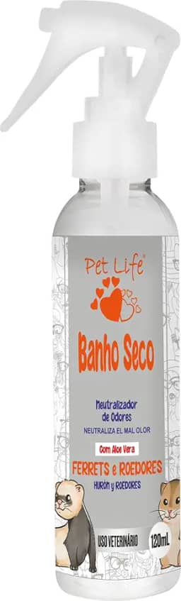 Banho Seco Pet Life Ferret e Roedores 120 mL