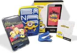 Positivo Twist Tab Minions+ 2GB RAM + 64GB Armazenamento, Tela de 7”, Android 11 Go, Bateria 3100mAh - Preto - Inclui 2 itens de proteção - (Capa e Bolsa de Transporte)