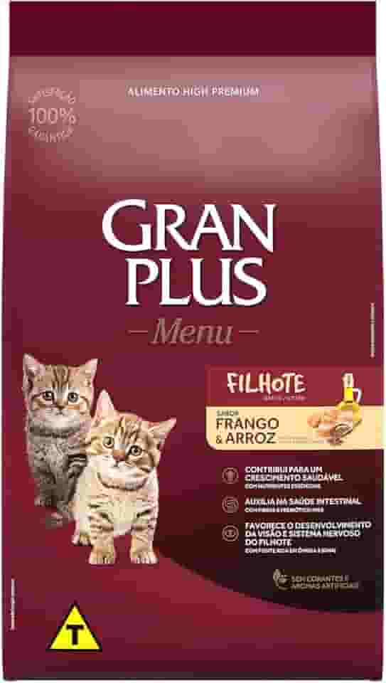Granplus Ração Para Gatos Filhotes Gran Plus Frango E Arroz 1Kg
