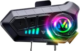 Fone Intercomunicador para Capacete Bluetooth 5.3 de Moto – Som HiFi, 48h de Uso e Resistência IPX6