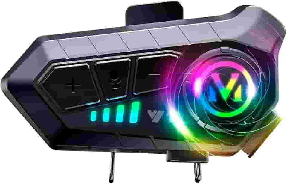 Fone Intercomunicador para Capacete Bluetooth 5.3 de Moto – Som HiFi, 48h de Uso e Resistência IPX6