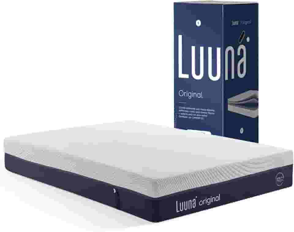 Colchão Queen, Luuna, Original Macio, Molas Ensacadas e Viscoelástica, Garantia 10 anos - 158x198cm