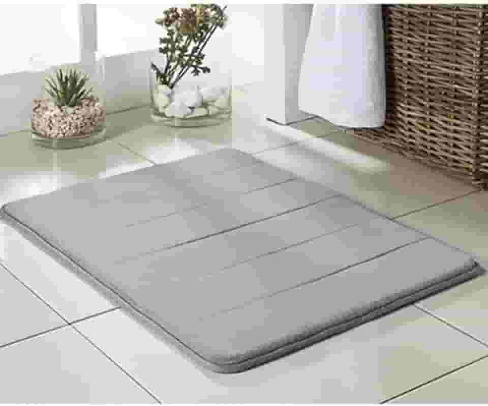 Tapete de Banheiro Super Soft Camesa Bege 60cmx40cm Poliester