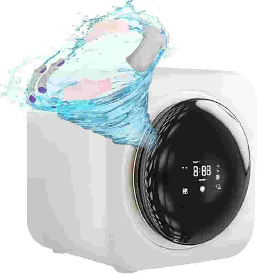 Máquina De Lavar Roupa Totalmente Automática, Máquina De Lavar Roupa De Parede De 3.5L, Com Visor LED/Despejo De Drenagem / 4 Modos, Secadora Portátil Para Apartamentos