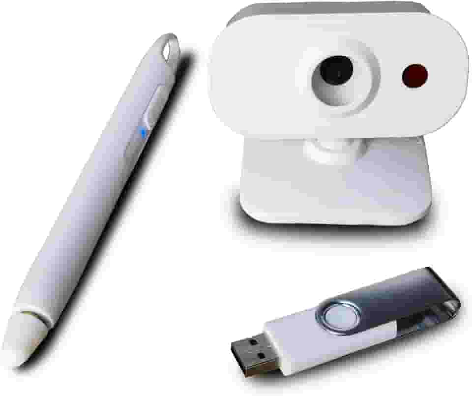 Quadro branco interativo portátil para ensino inteligente, suporta apenas sistema Windows - ideal para ensino, reunião, sala de aula (foco longo)