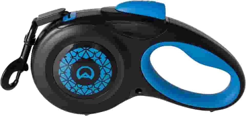 Amicus Guia Retrátil Star Flex Tamanho M Preto E Azul Para Cães Médio Preto E Azul