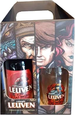 Kit Cerveja Artesanal Leuven 3 (Pint Personagens 473Ml + Red Ale 500Ml)