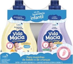 Kit Vida Macia (Lava Roupas e Amaciante - Glicerina e Camomila) 2 x 1L