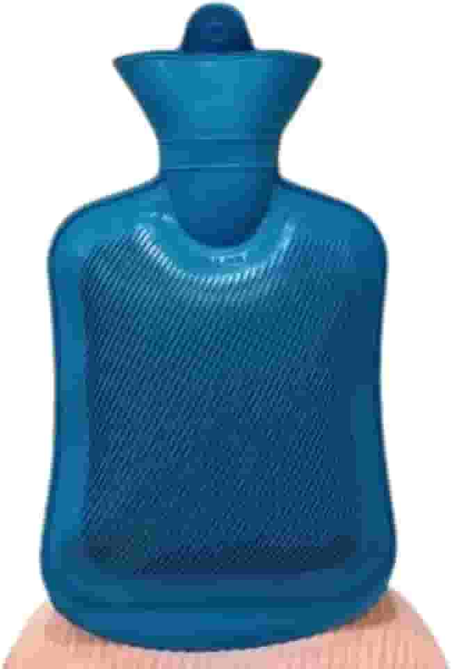 Bolsa Térmica 1,8L para Compressa Quente e Fria - Alívio de Dores, Cólicas e Lesões, Material Resistente com Fechamento de Rosca, Ideal para Uso Doméstico e Viagens (Compressa Azul)