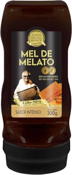 Bisnaga de Mel Escuro Gold Medal Honey - 5x Medalhista de Ouro na Apimondia | Linha Special Reserve Intenso | 100% Natural, Puro e Sem Aditivos | Ideal para Adoçar Bebidas e Usar em Receitas