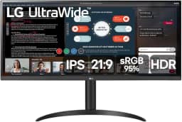 Monitor LG 34' IPS UltraWide, FHD HDMI FSync, Ajuste de Altura 34WP550