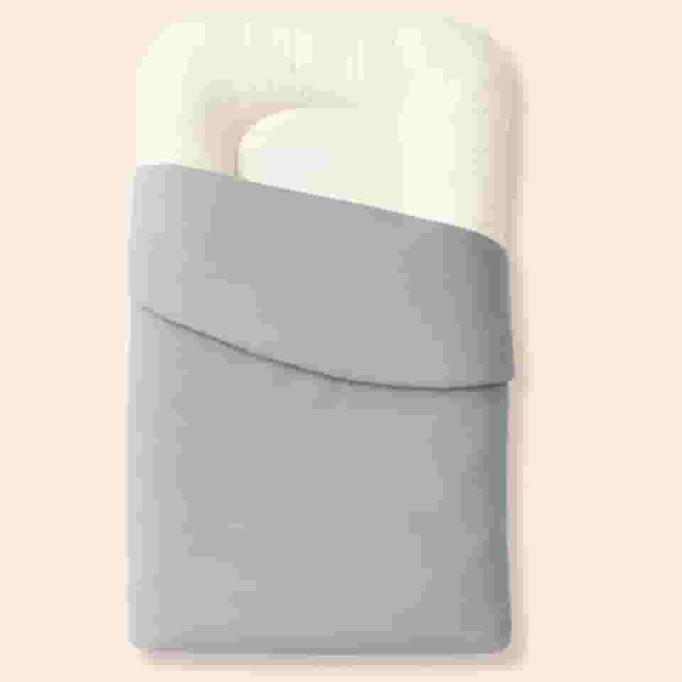 Ninho Casulinho + Capa Extra Algodão Brubrelel Baby (1 Ninho Casulinho + 1 Capa Extra Cinza)