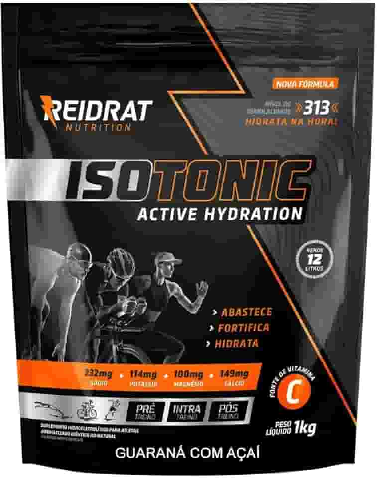 Reidrat Isotonic Pacote 1Kg Sabor Guaraná Com Açaí Suplemento Isotônico Em Pó Repositor Eletrolítico Para Atletas Reposição De Sais Minerais.