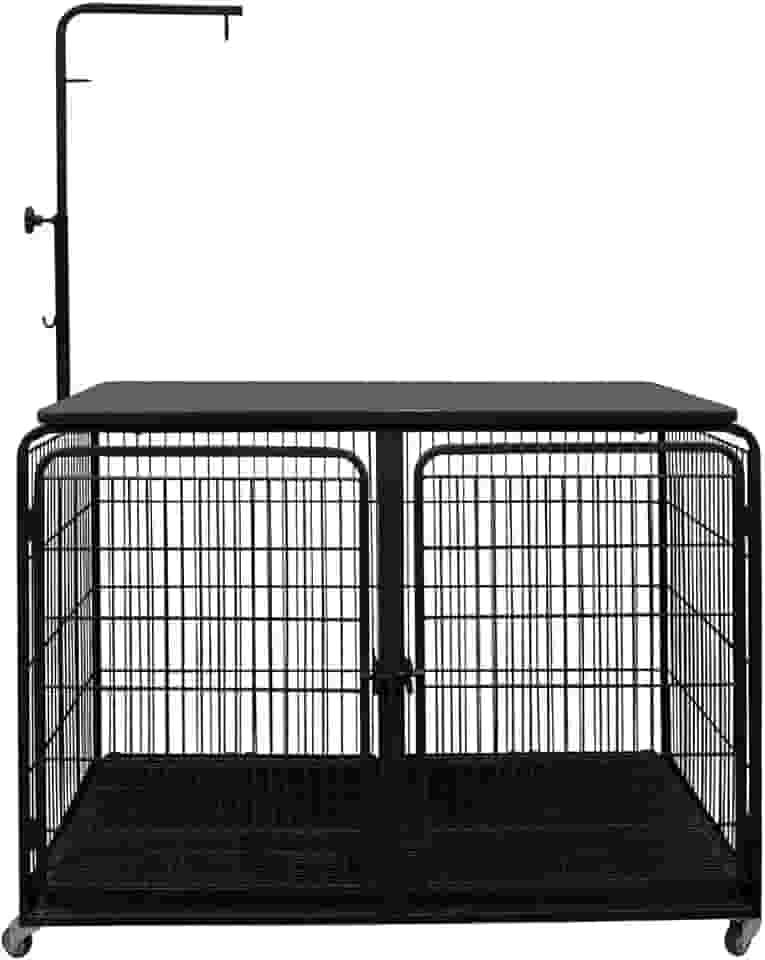 Canil Gaiola Mesa De Tosa Cães Cachorro Pet Banho Tosa Preto